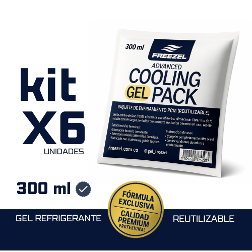 KIT X 6 Gel Pack Ultra Cold 300 ml