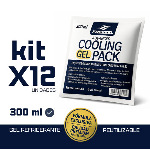 KIT X 12 Gel Pack Ultra Cold 300 ml