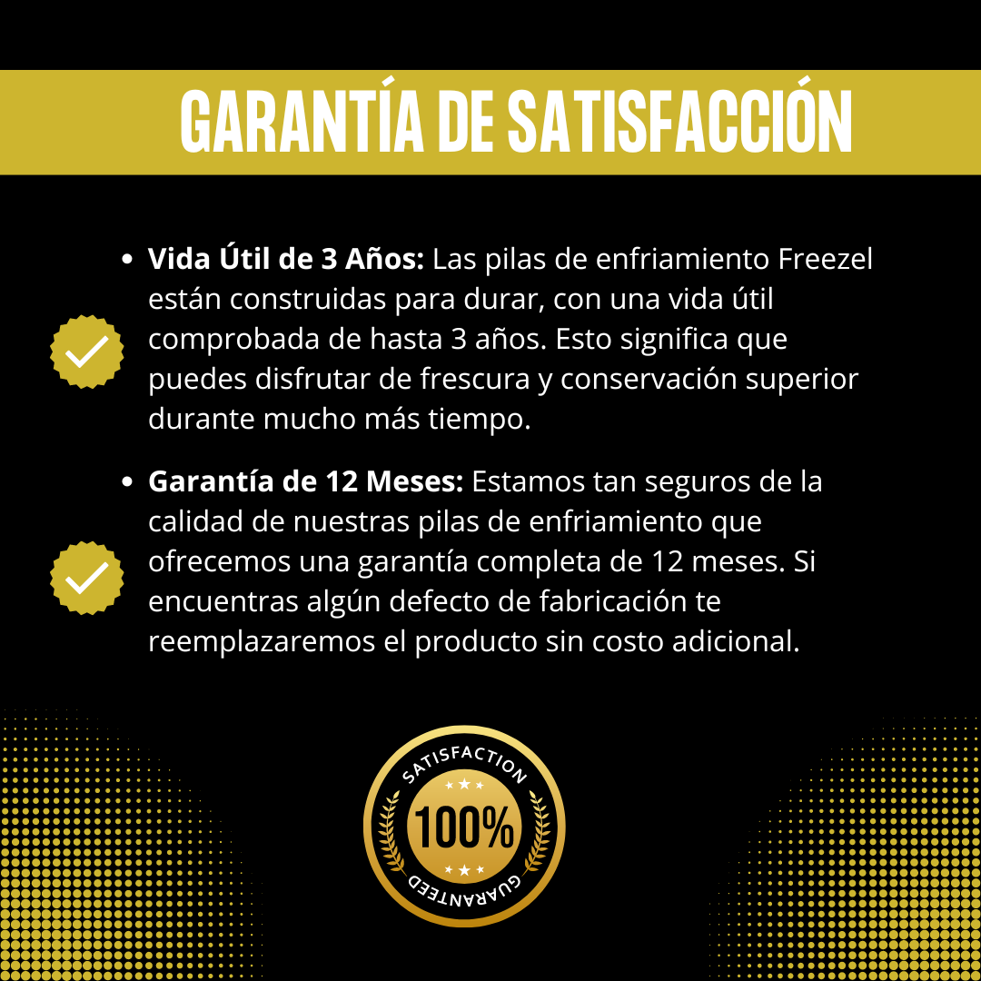 Pila de ULTRA Enfriamiento FREEZEL (1500 ml) para 0 y 4 grados X 1 unidad