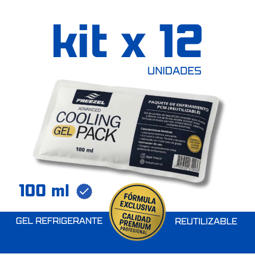 KIT X 12 Gel Pack Ultra Cold 100 ml