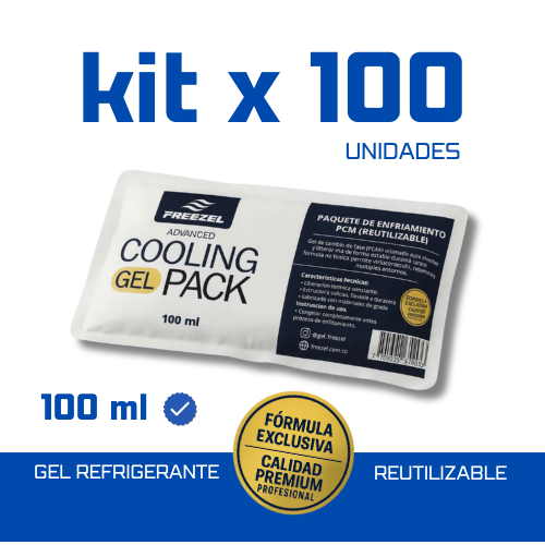 KIT X 100 Gel Pack Ultra Cold 100 ml