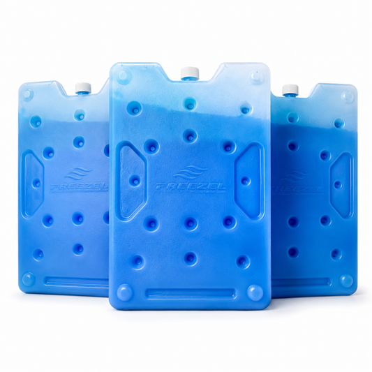 Kit x3 Pila de Frío Grande 1500 ml FREEZEL Reutilizable para Cadena de Frío