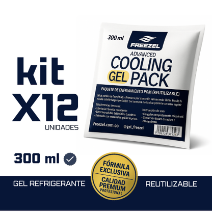 KIT X 12 Gel Pack Ultra Cold 300 ml