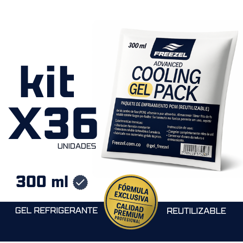 KIT X 36 Gel Pack Ultra Cold 300 ml