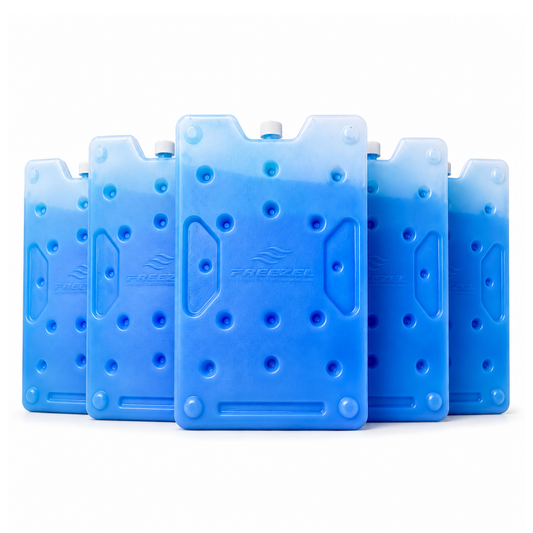 Kit x5 Pila de Frío Grande 1500 ml FREEZEL Reutilizable para Cadena de Frío