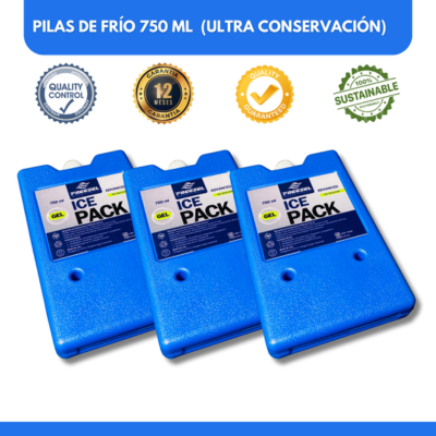 KIT X 3 unidades - Pila de ULTRA Enfriamiento FREEZEL (750 ml)