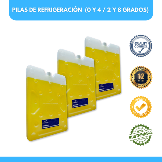 KIT X 3 unidades - Pila de ULTRA Enfriamiento FREEZEL (1500 ml) para 0 y 4 grados