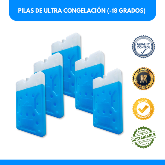 KIT X 5 unidades - Pila de ULTRA Enfriamiento FREEZEL (1500 ml) para -18 grados