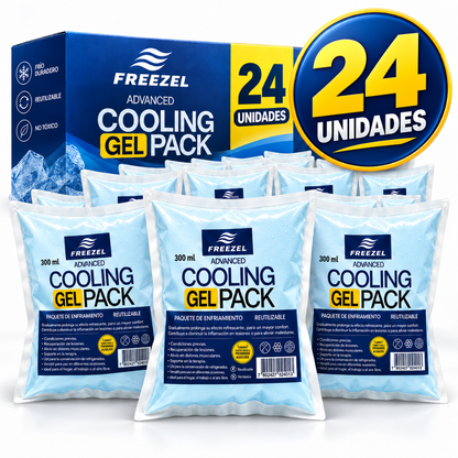 Bolsa de Gel Frío X24 de 300 ml – Resistente - Refrigerados y Congelados