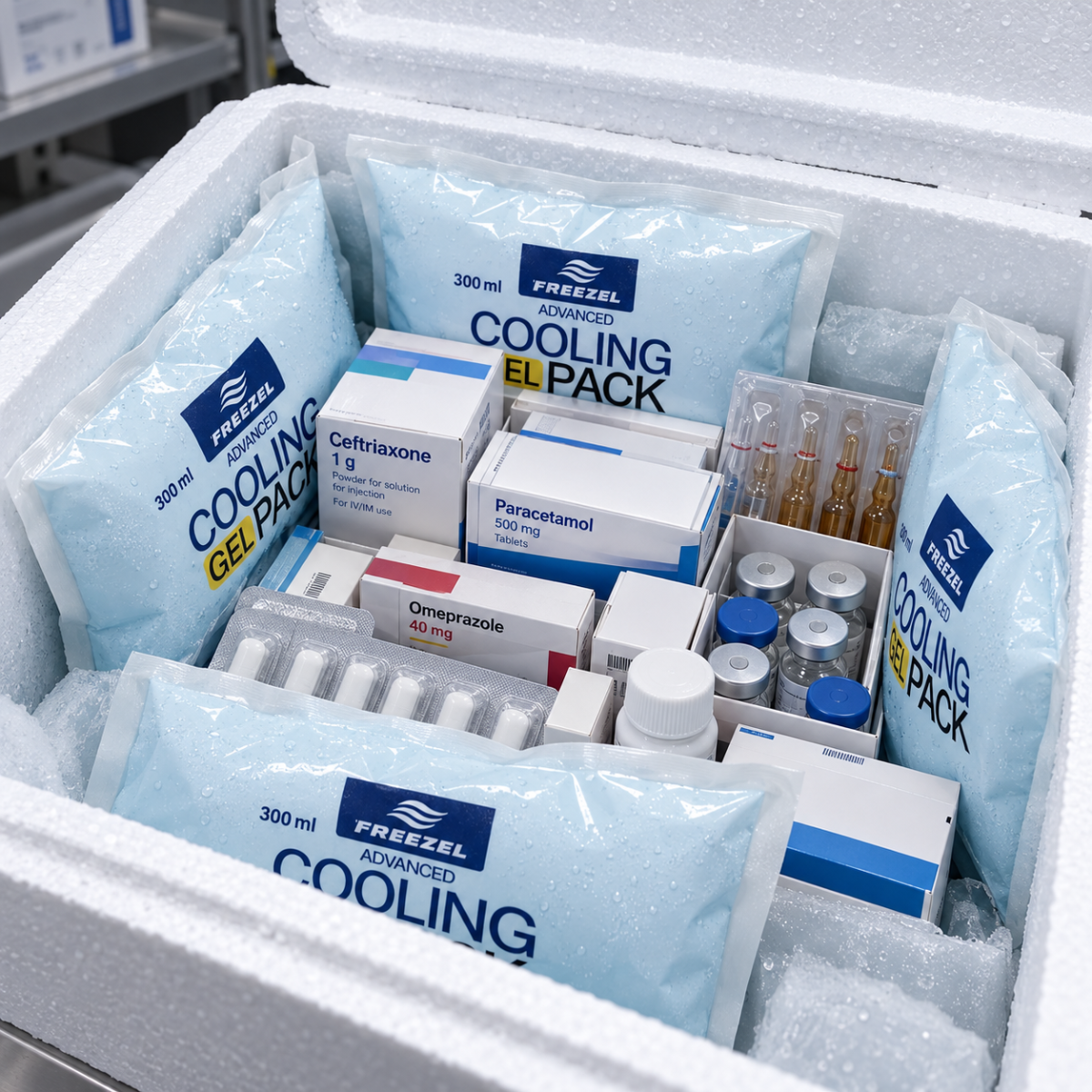 Bolsa de Gel Frío X36 de 300 ml – Resistente - Refrigerados y Congelados