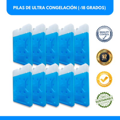 KIT X 10 unidades - Pila de ULTRA Enfriamiento FREEZEL (1500 ml) para -18 grados